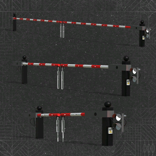 Zufahrtschranken Mit Beleuchtung Pack