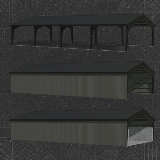 Große Metallunterstände Pack