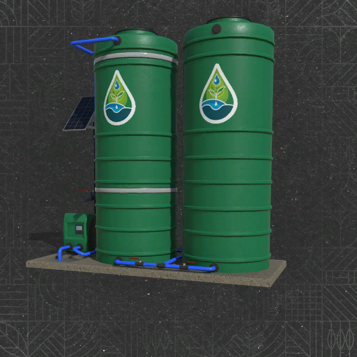 Freier Wassertank