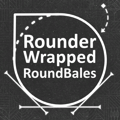Rundere Gewickelte Rundballen