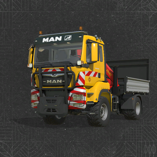MAN TGS FSM TP FlatBed Crane