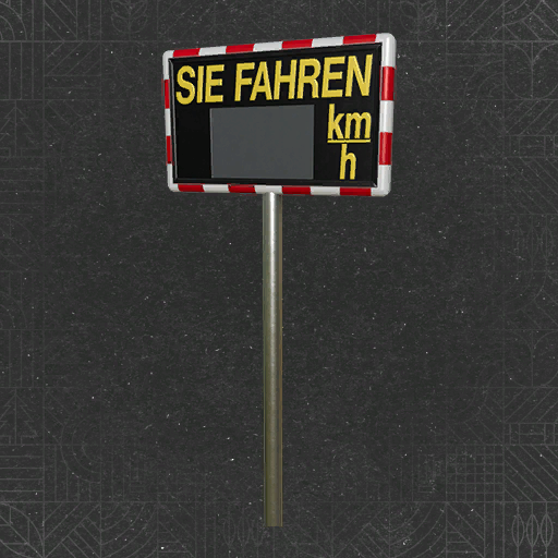 Geschwindigkeitsanzeige